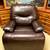 Pair OVERSIZED Genuine Leather Rocking Recliner 5 thumbnail