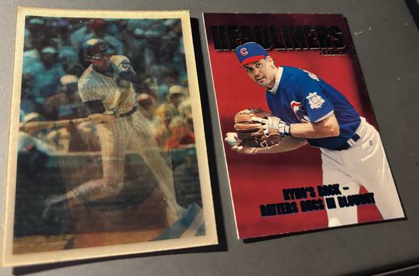 Ryne Sandberg 1986 Sportsflics 20 & Fleer Headliners 18 Cubs baseball 1