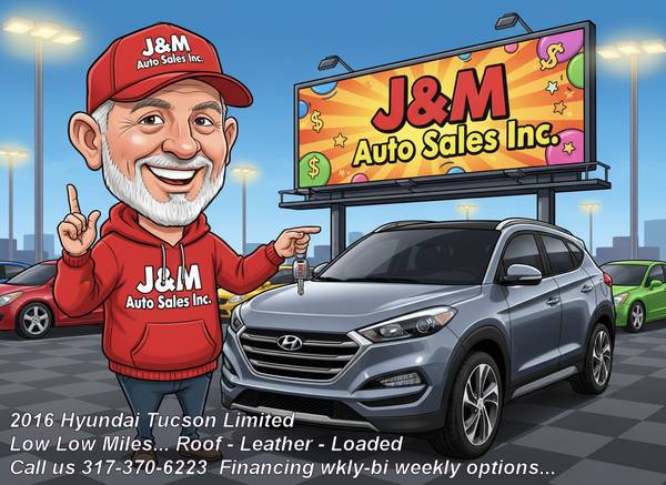 2016 Hyundai Tucson Limited AWD - 88K Miles - Roof - Leather-Alloys 1