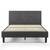 ZINUS Shalini Upholstered Platform Bed Frame - Dark Grey, Queen 8 thumbnail