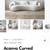 NEW Acanva modern minimalist curved sofa boucle couch 5 thumbnail