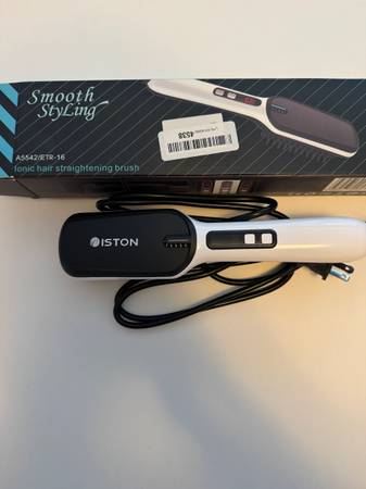 ISTON Ionic Hair Straightening Brush w/ Original Box 1