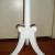 SMALL Pie Crust Accent Table with Brass Lion Claw Feet 3 thumbnail
