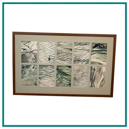 Artisan's Gallery Photographic Tiles Of Muir Beach, Framed 1