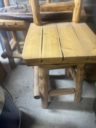 Cedar Barstools Set of 3 1