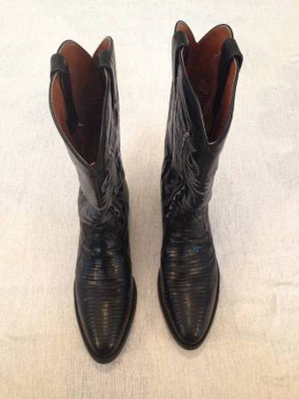 Size 9 Dan Post Lizard Cowboy Boots 1