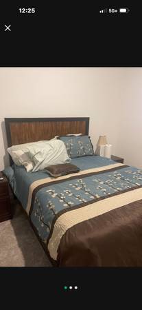Bed Frame w drawers and matress 1