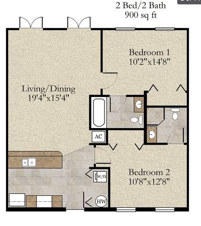 $2,025 / 2br - 900ft2 - 4 blocks from UF Campus, 2 beds 2 bath Apartment63823034903171121