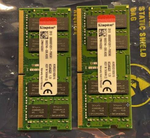 Kingston DDR4 RAM 32GB (2x16GB) DIMM SODIMM 1