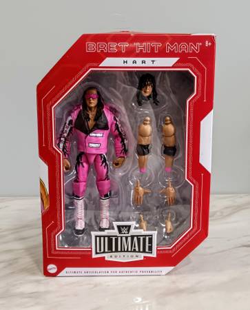 WWE Ultimate Edition Bret “The Hitman” Hart Action Figure (Brand New) 1