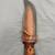 Custom Handmade Bowie Hunting Knife Wood Handle Fixed Blade w/ Leather Sheath 3 thumbnail