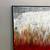 50x40 EXTRA LARGE Black/White/Grey/Red Textured Canvas Art w/ Floating Frame 19 thumbnail