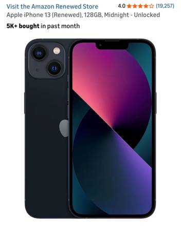 iPhone 13(Unlocked) 128GB 1