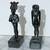 2 BEAUTIFUL VINTAGE BRONZE EGYPTIAN STATUES DEPICTING ANCIENT DEITIES 1 thumbnail