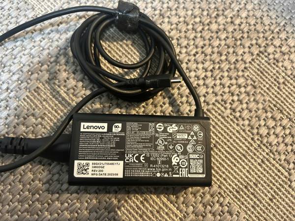 Lenovo - 65W Type C Power Adapter for Phone, Tablet, Laptop, Macbook 1
