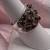 Sterling Silver Pyrope Garnet & Marcasite Size 7.5 Ring 1 thumbnail