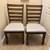 Set of 2 Modern Ladder-Back Dining Chairs – Padded Seats 1 thumbnail