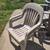 2 Outdoor Stackable High Back Resin Chairs 3 thumbnail