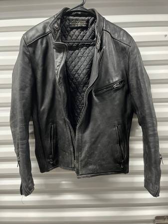Heis Gericke/ Harley Davidson Vintage 80’s Leather Jacket Size 42 1