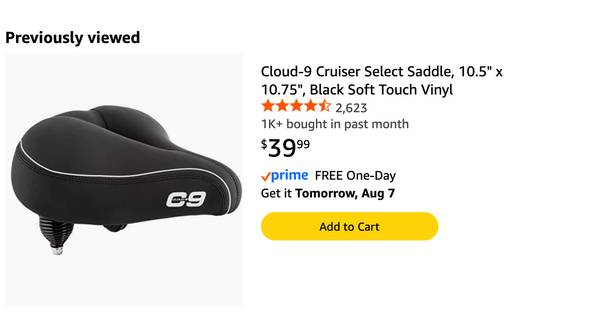 Bicycle seat 1