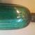 Vintage Teal Art Glass Bottle Vase 12" 4 thumbnail