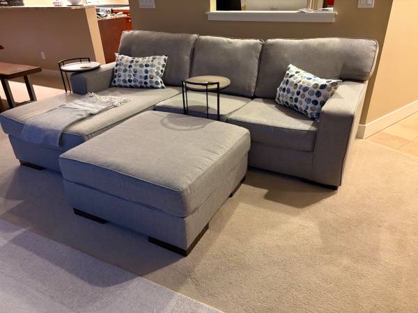 Sectional Sofa, Ottoman, tables 1