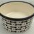 Pet Trends Medium 6" Diameter x 2.75" Tall Ceramic Cream/Black Dog Bow 1 thumbnail