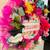 All year round wreath form/ “Welcome “ with pink 9 thumbnail