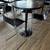 AUCTION  Round Table on Pedestal Base 36" Dia, 44"H & 3 Barstools 1 thumbnail