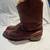 VINTAGE MENS EDDIE BAUER BROWN LEATHER COWBOY BIKER BOOTS - SIZE 13 3 thumbnail