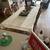 Long butcher block wood dining or kitchen table 1 thumbnail