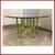 Mcguire Furniture Pistachio Bamboo + Leather Dining Table + Set Of Eig 6 thumbnail