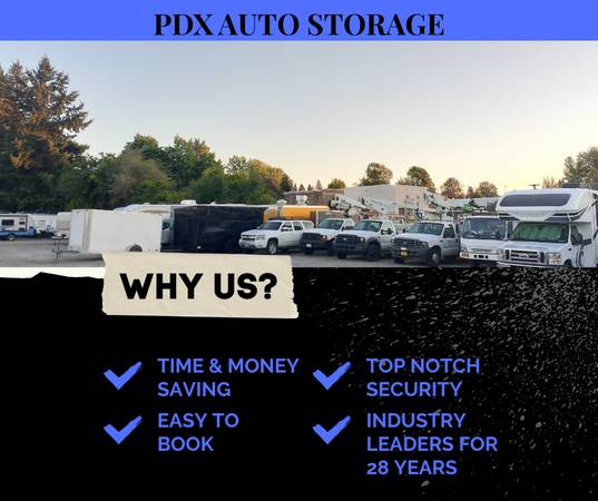 $89 RV ,  AUTO STORAGE SOLUTIONS , FLEET PARKING , DEALER SPACE (5327 NE Columbia Blvd.)64039059793539123