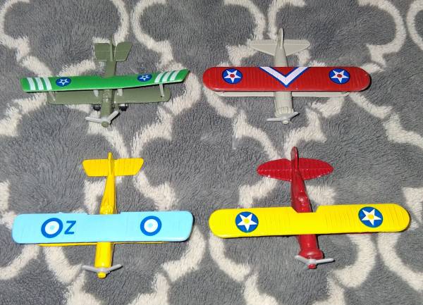 COLLECTORS SET of 4 Miniature BIPLANES 1