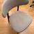 Set of 4 Modern Dining Chairs – Walnut Wood + Taupe Fabric – Excellent Condi 4 thumbnail