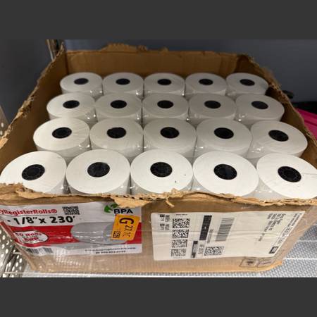 (45) 3 1/8 x 230 Premium A Grade POS Thermal Receipt Printer Paper BPA Free. 2 r 1