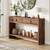 55 Inch Narrow Console Table with Drawers and Open Shelves Entryway Table with S 7 thumbnail