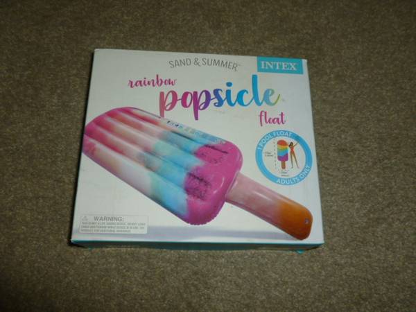 Rainbow Popsicle Pool Float by Entex - brand new! 1