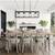4 -Light Black Transitional Large Outdoor Hanging Pendant Light #4922 5 thumbnail
