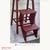 Antique red folding step stool 5 thumbnail