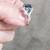 Blue 3 Stone Ring 925 Sterling Silver 3.9g Size 6 1/4" Ring 3 thumbnail