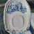 4 Capodimonte BLUE CHERUB Tea Cups w/ Saucers 5 thumbnail