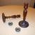 Wooden Spindle Candle Stick Holders 4 thumbnail