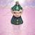 🎁i💗*OMG RARE Vtg PIXIE Elf GOLD Trim Bell Ornament ⭐VHTF 1 thumbnail