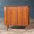 Mid-Century Modern Sculpted Walnut Bow-Front Cabinet, c.1960’s 4 thumbnail