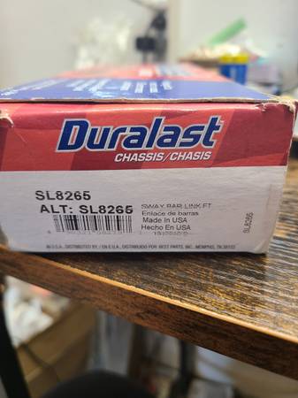 New In Box Duralast Sway Bar Link Kit SL8265 1