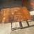 Beautiful refinished, antique solid, cherry drop leaf side end table 3 thumbnail