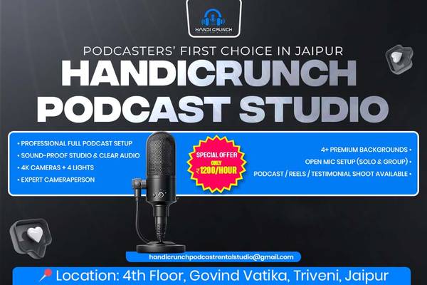 Handi Crunch Studio – Only ₹1200/Hour 1
