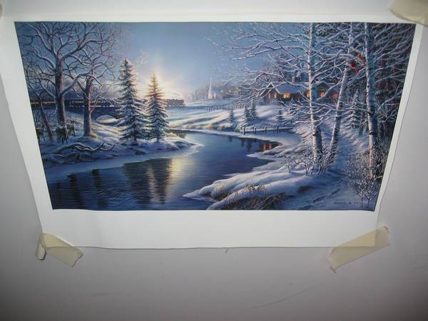 James Meger - All is Calm Canvas 16.75 x 9.75 Inches 1