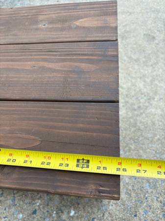 Nice solid wood side table 26”x16”x20” - $35 (Elizabethtown)62969130876289122